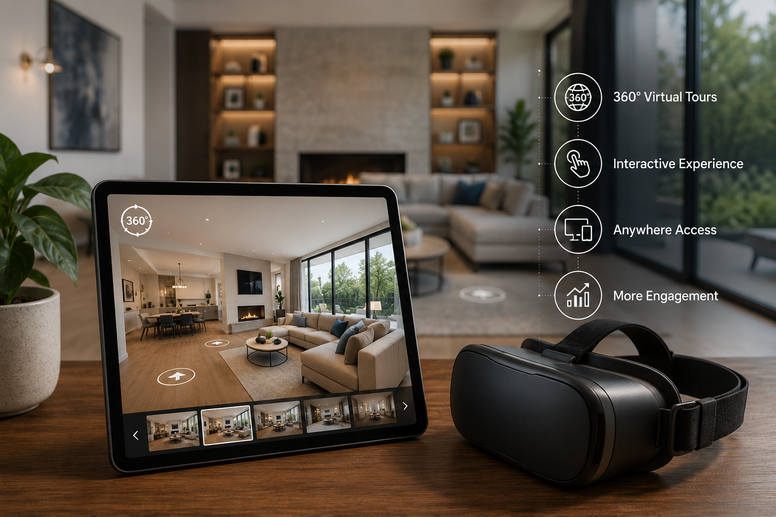 Virtual reality property experience